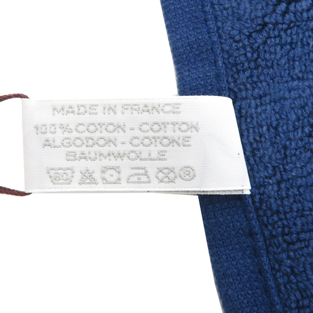 Hermes 2-piece set, women's and men's towels, 100% cotton, blue x white. - Picture 6 of 7